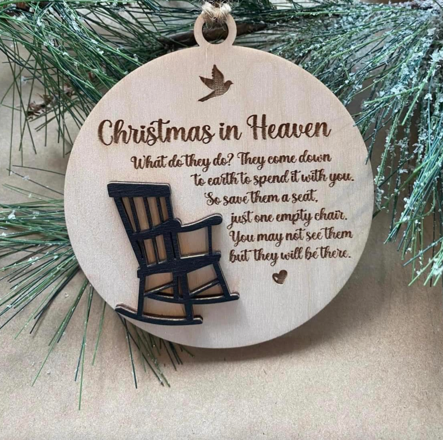 Christmas in Heaven ornament