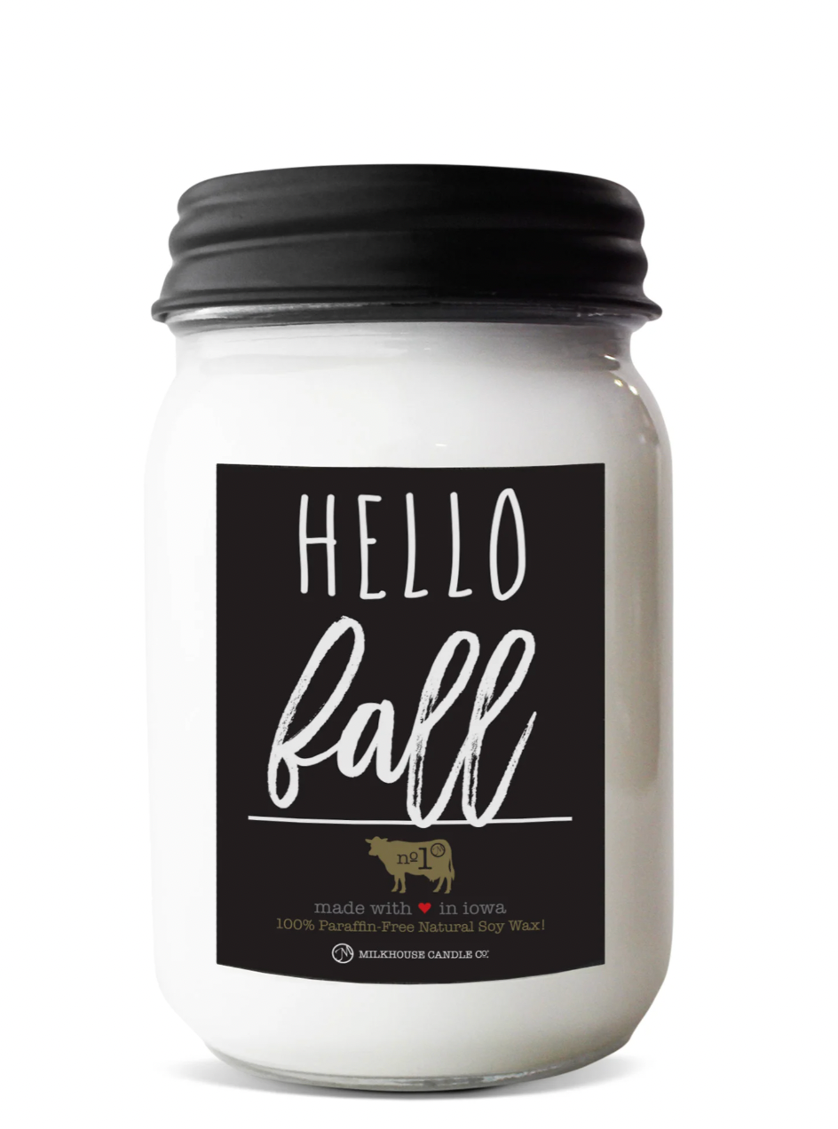 Hello Fall | Farmhouse 13 oz Mason