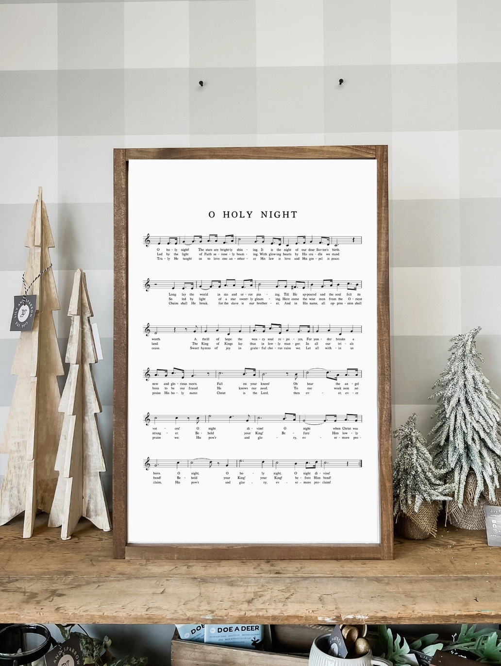 O Holy Night Hymn | Christmas Wall Decor