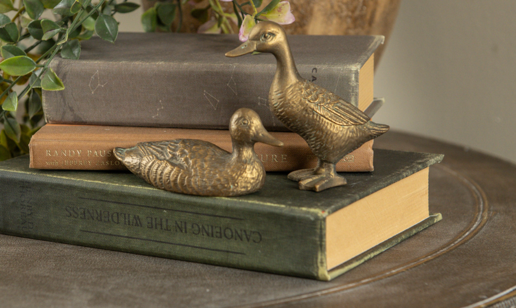 GOLD SITTING OR STANDING DUCK