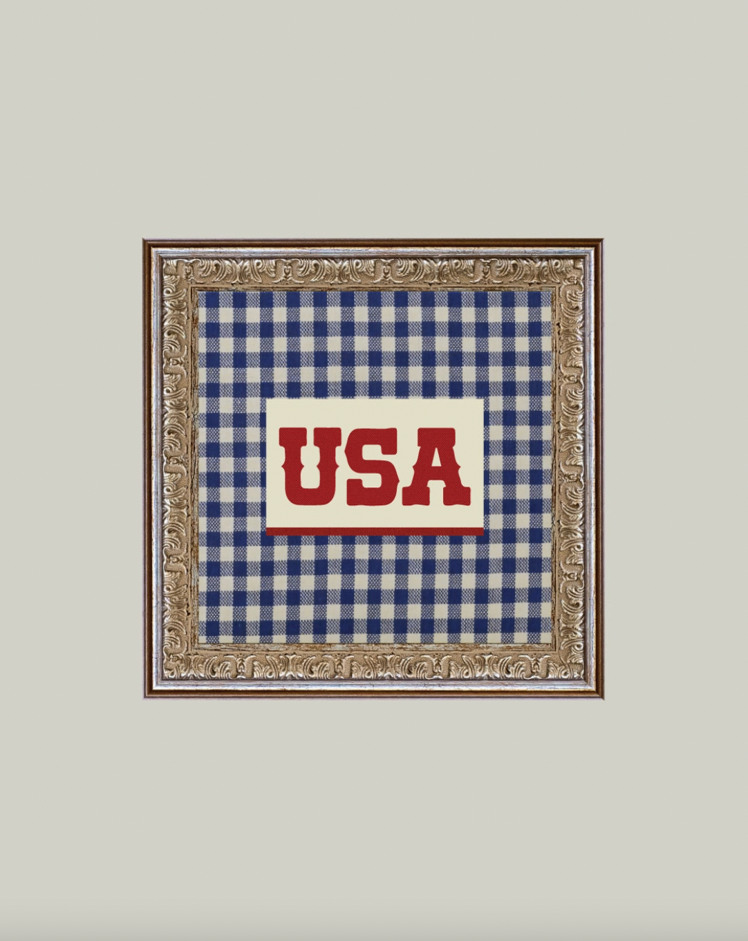 Plaid USA Framed Antique Art