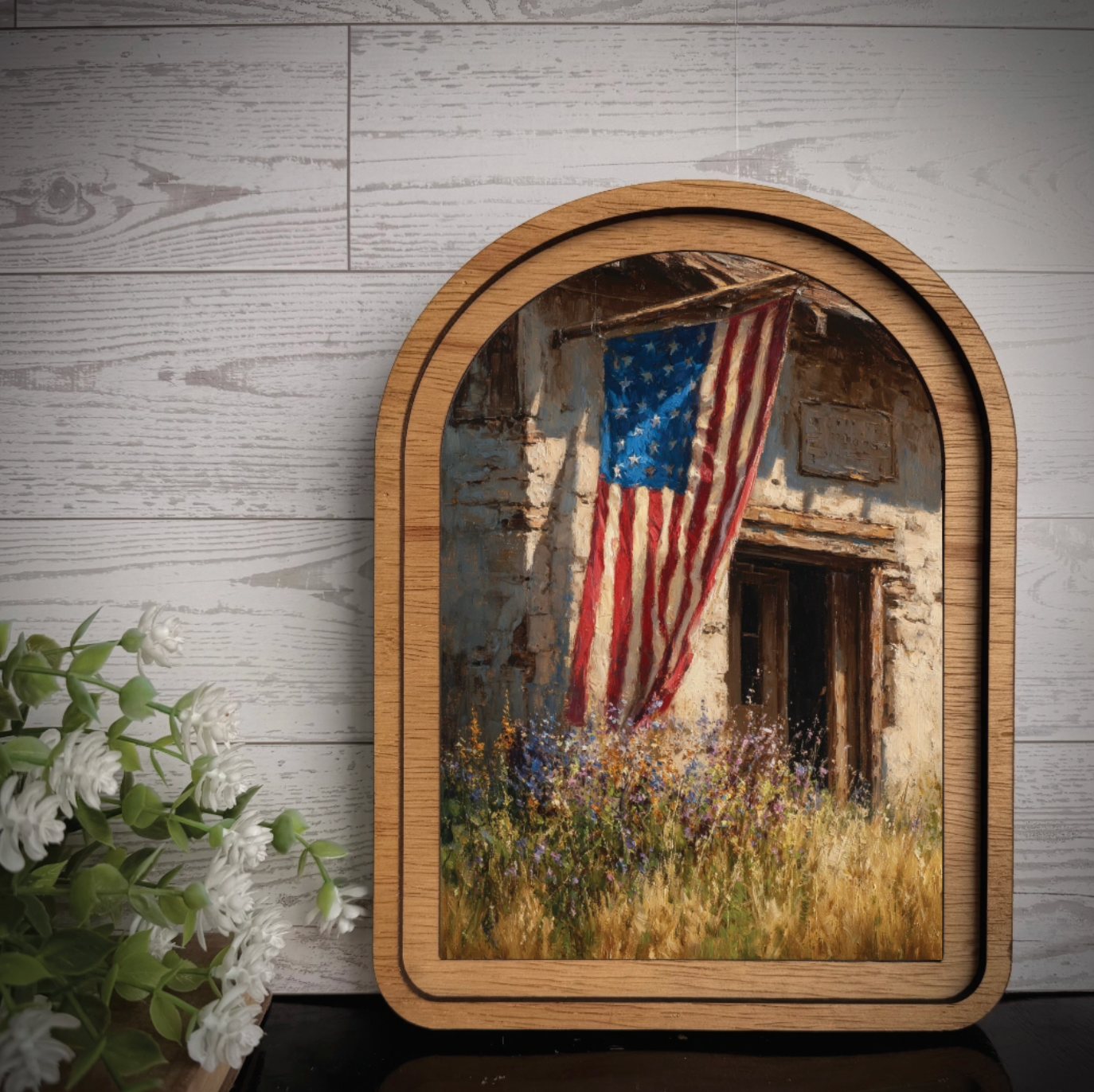 Arch Frame Art Print 4th of July America
