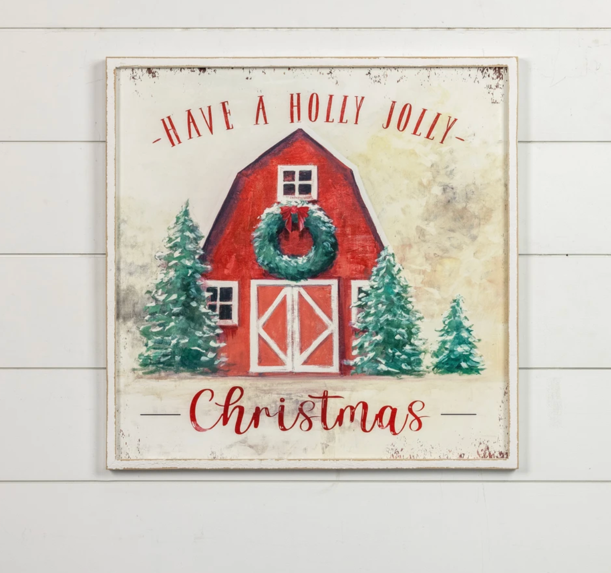 HAVE A HOLLY JOLLY CHRISTMAS BARN SIGN