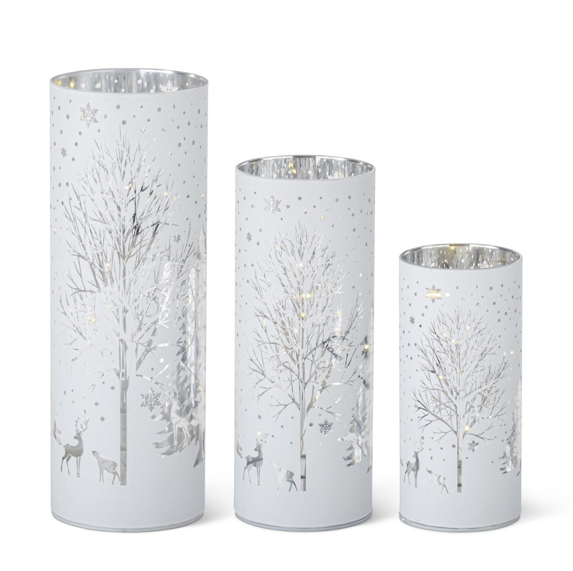 Laser Engraved Winter Scene LED