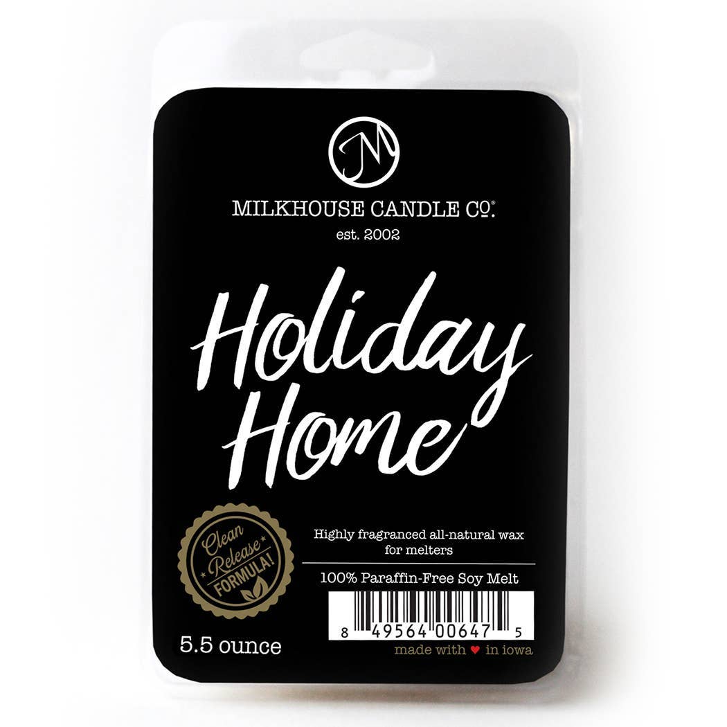 Milkhouse Candle Company - 5.5 oz Wax Melts: Holiday Home