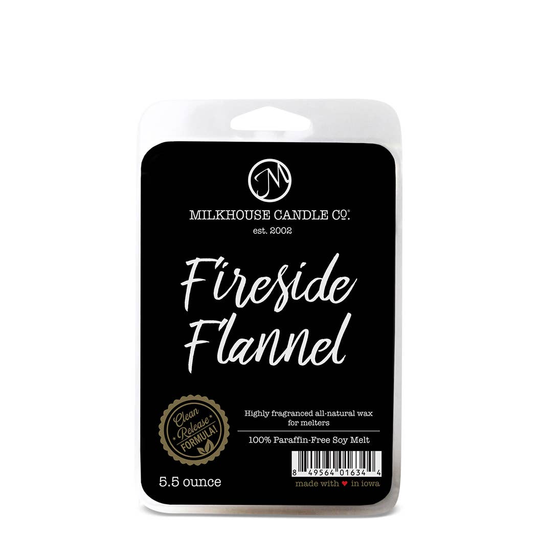 Milkhouse Candle Company - 5.5 oz Wax Melts: Fireside Flannel