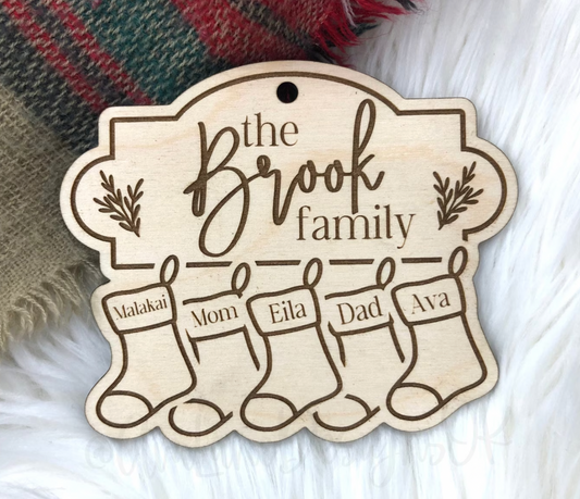 Family Christmas Ornament