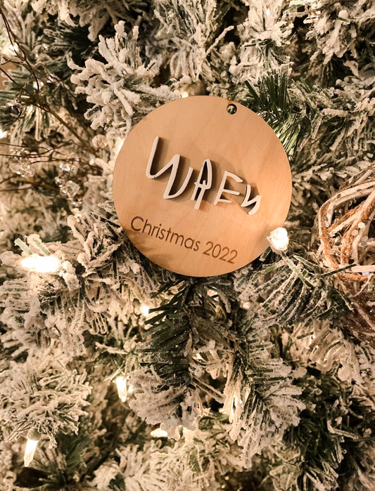 Handwriting Ornament