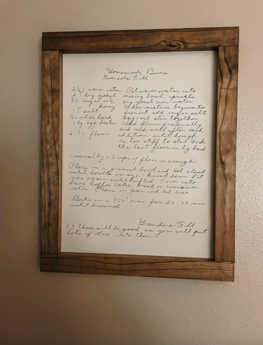 Handwritten Note or Recipe