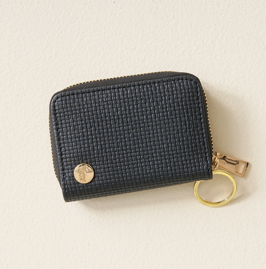 Zip Around Wallet-Black