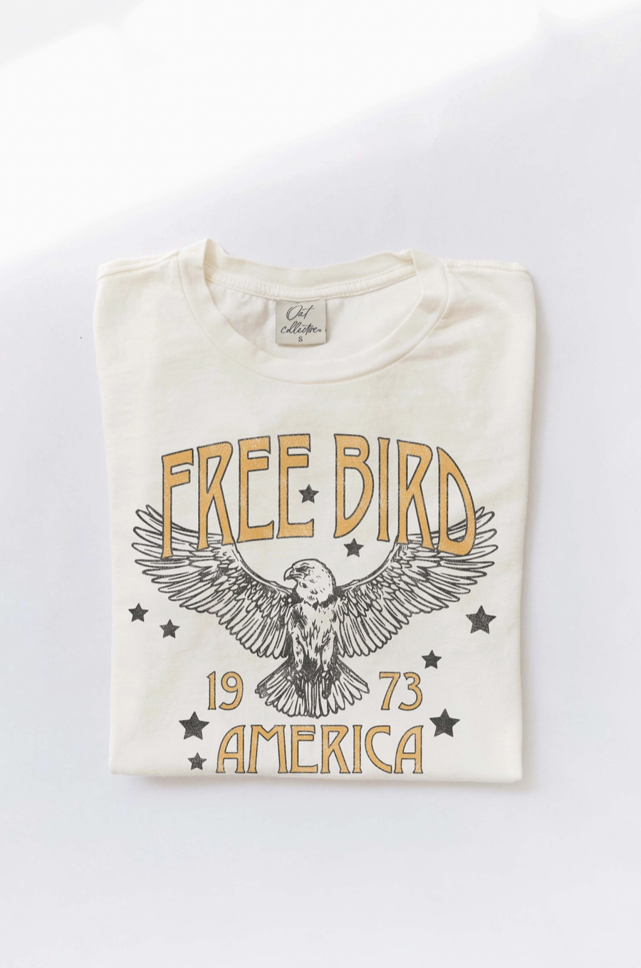 Free Bird America Mineral Washed Graphic Top