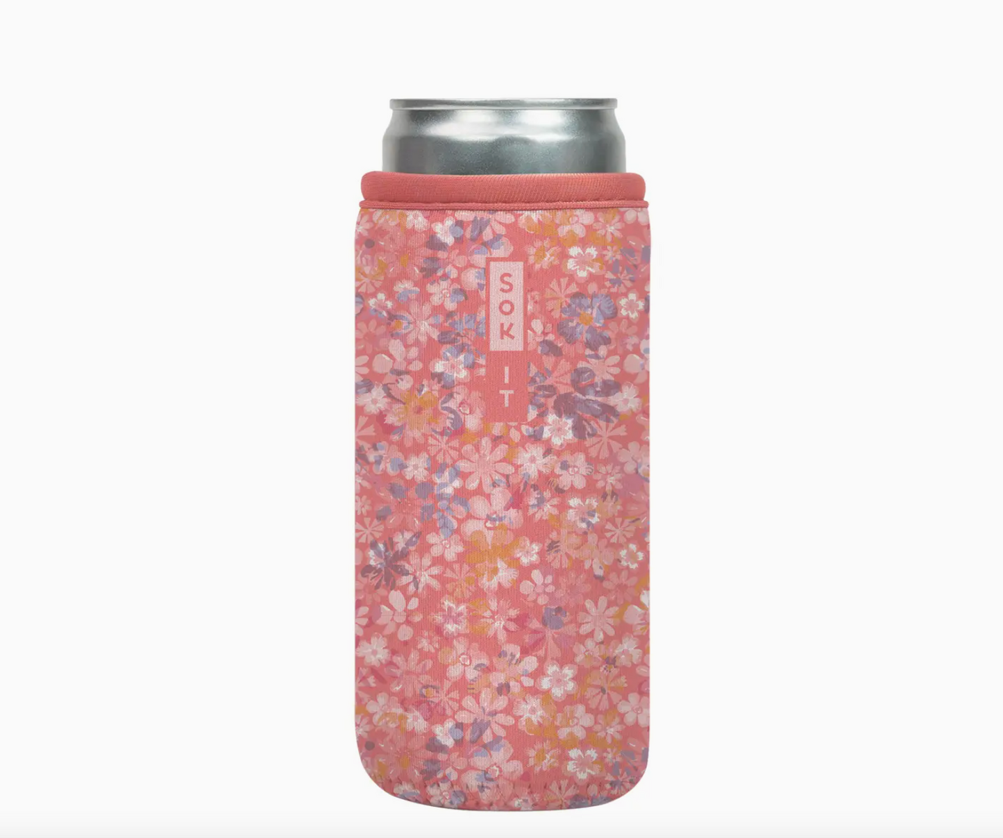 12 oz Slim Can -  Blushing Blooms