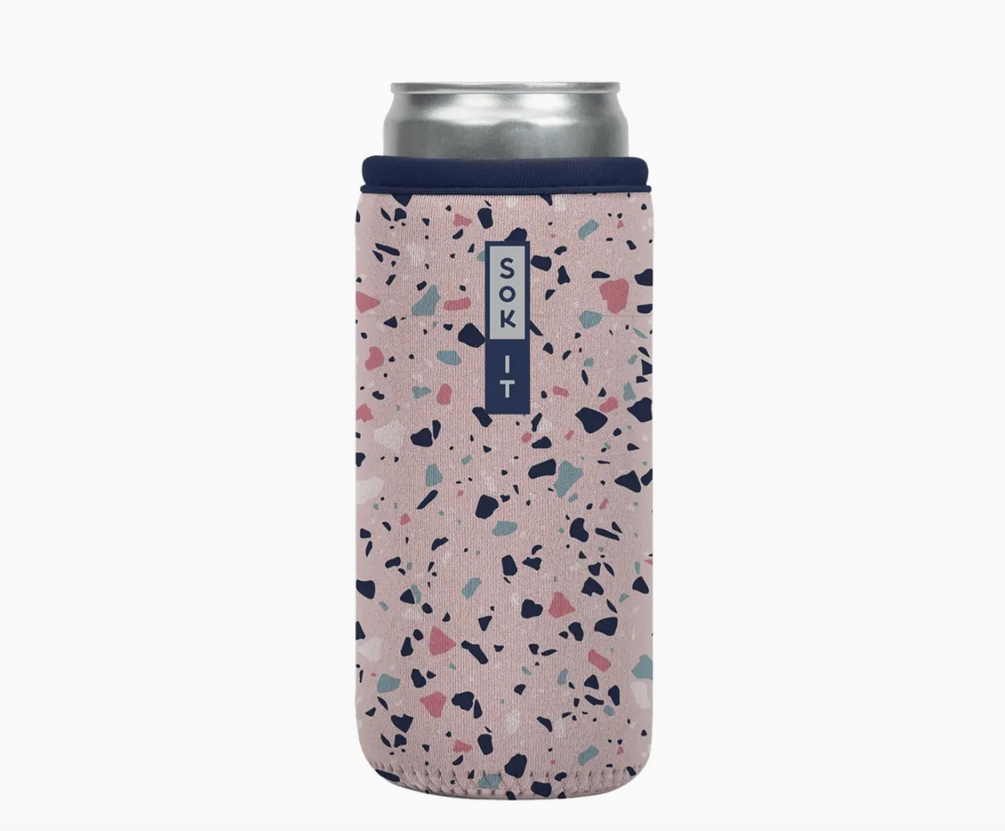 12 oz Slim Can -  Pink Terrazzo