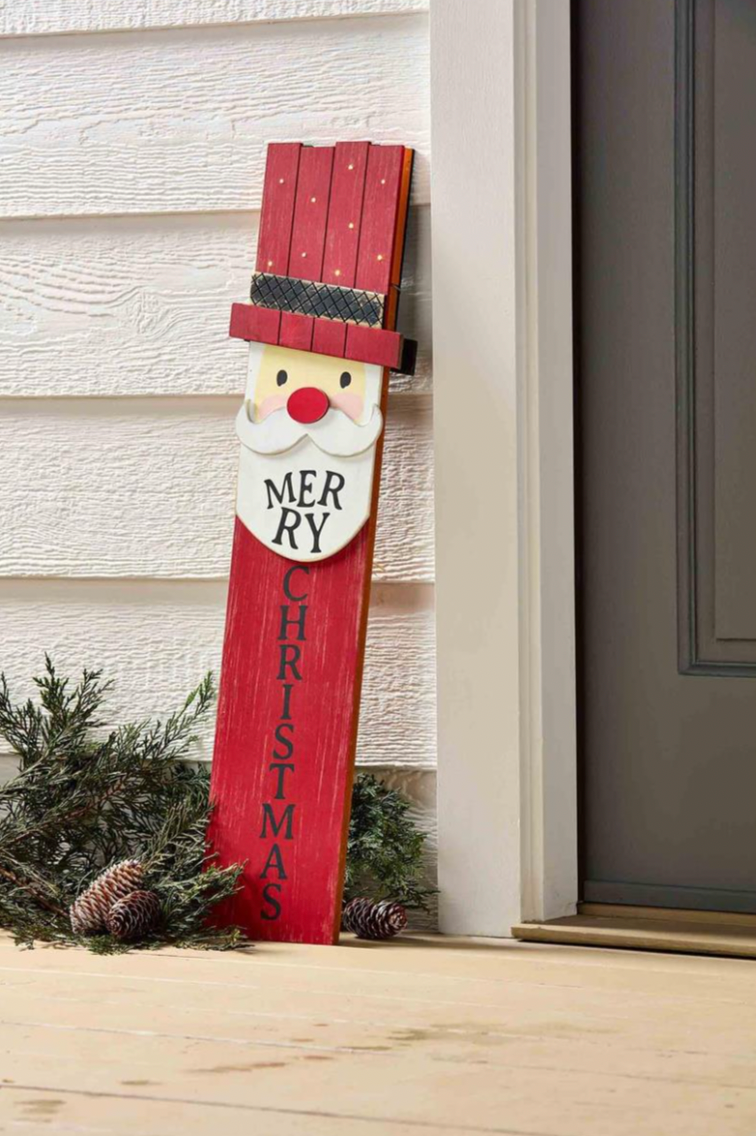 Santa/Jack-O-Lantern Decor Plank