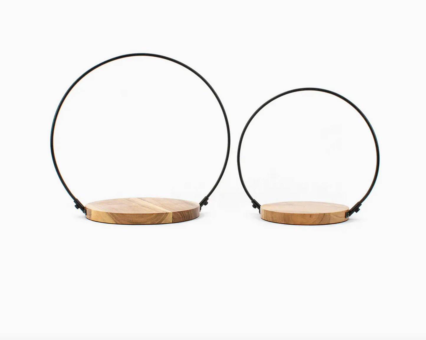 Round Handle Iron Candle Holders