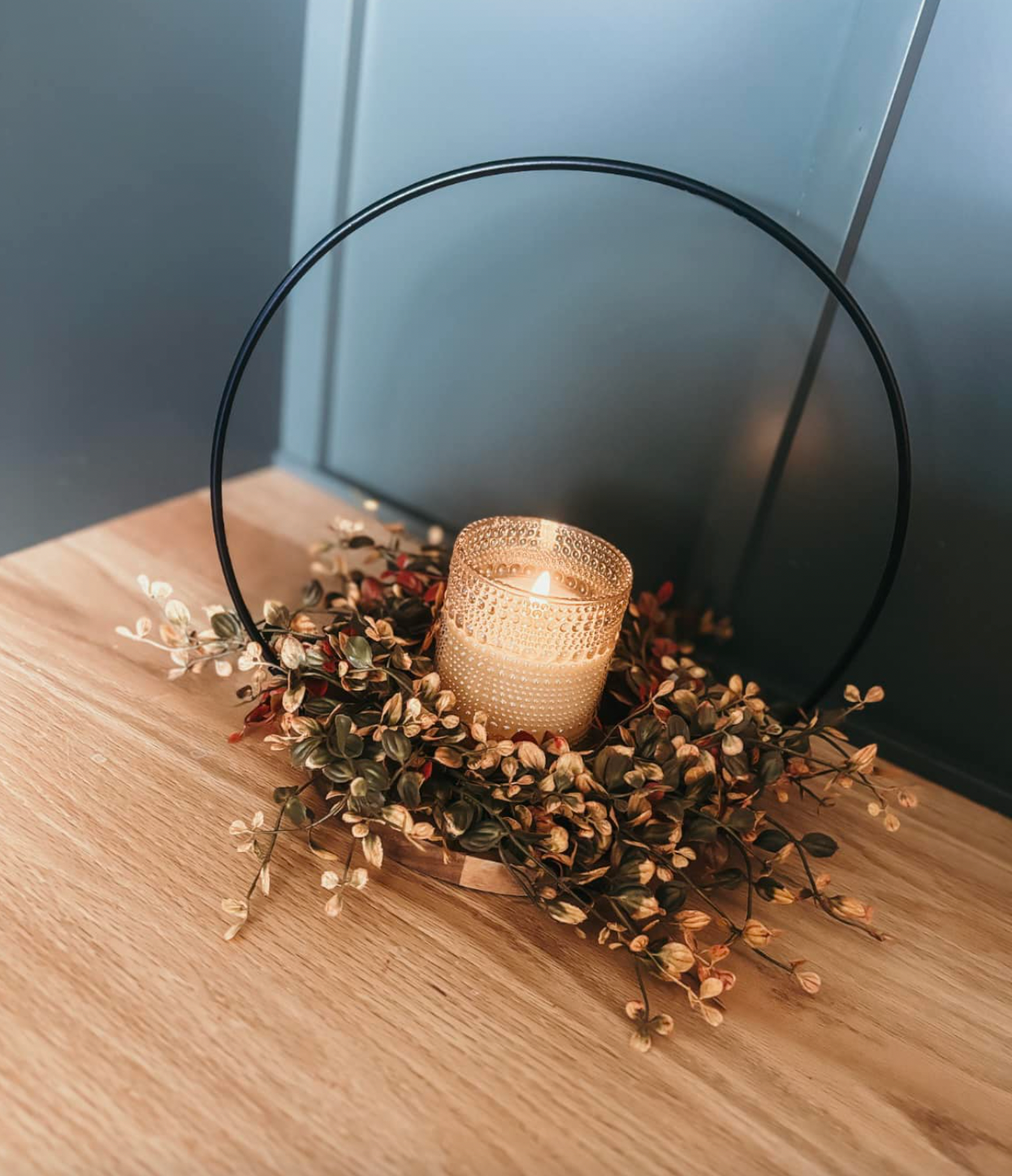 Round Handle Iron Candle Holders