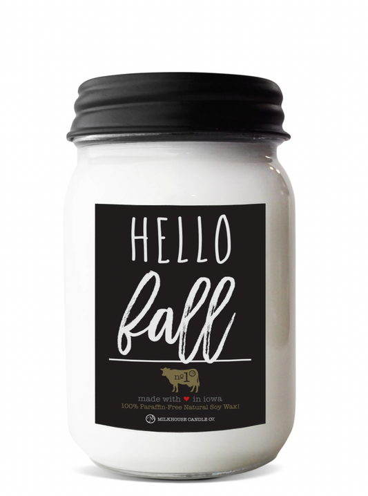 Hello Fall | Farmhouse 13 oz Mason