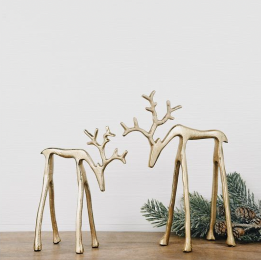 GOLD LOOK DOWN REINDEER