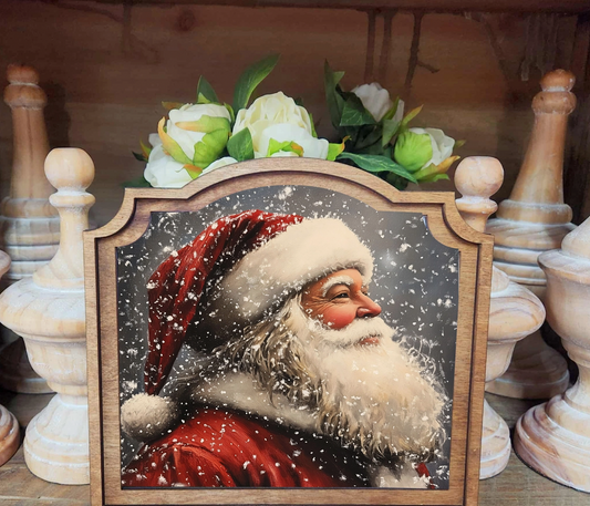 Provincial Antique Santa Framed Art