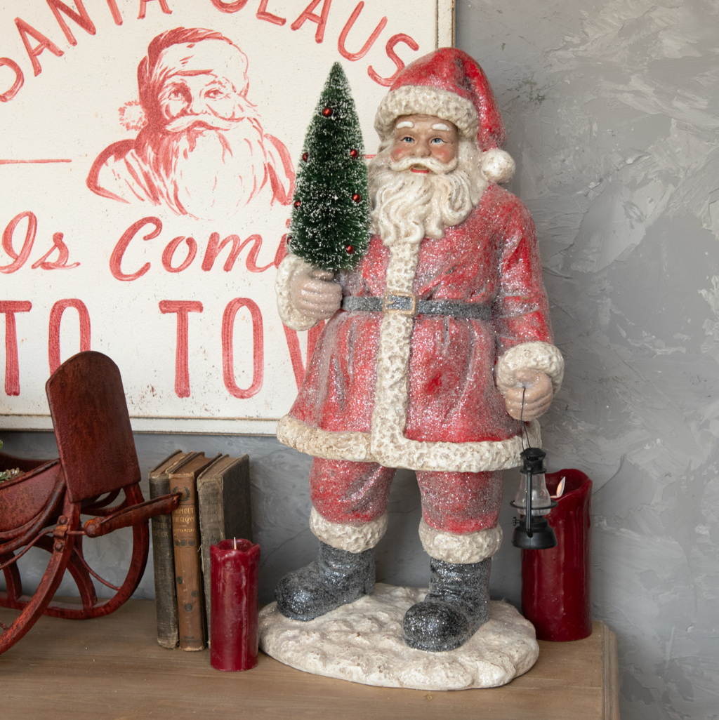 SANTA W/ LANTERN