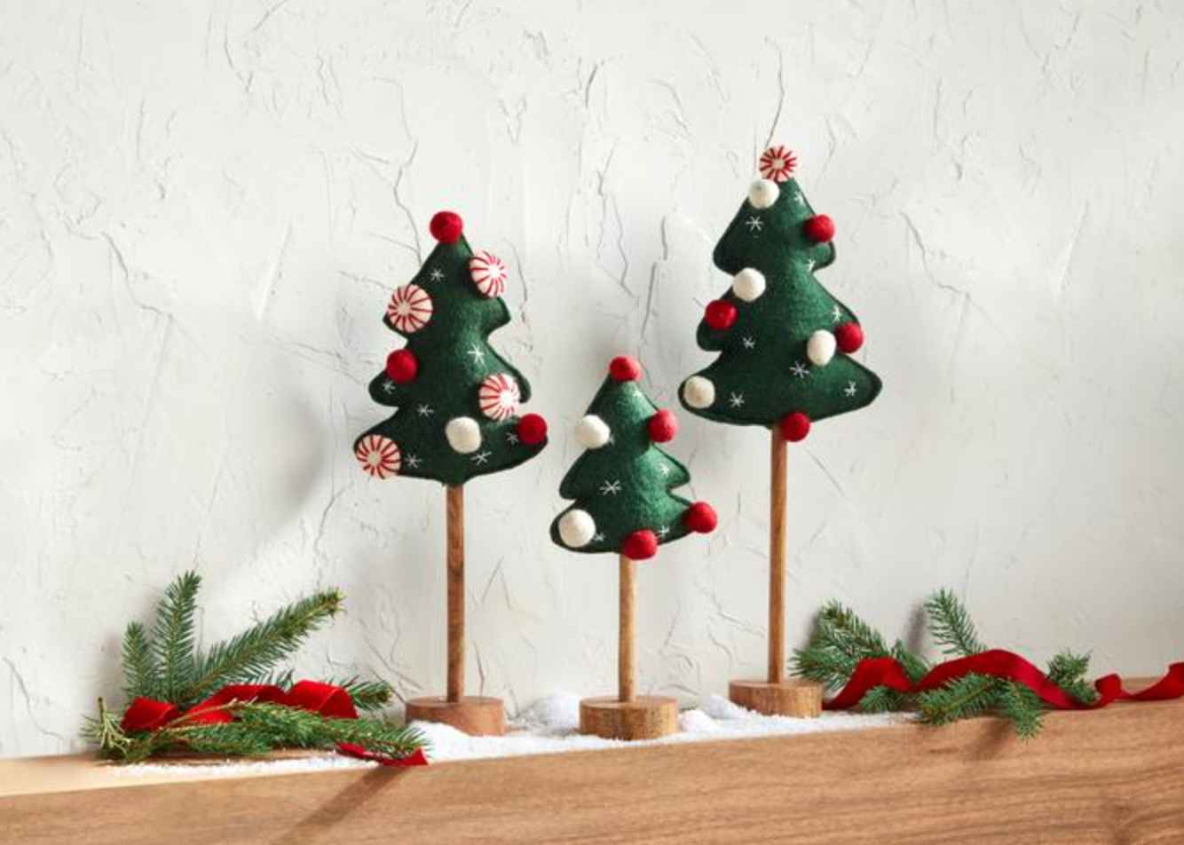 Felted Pom Tree Sitter - 3 sizes