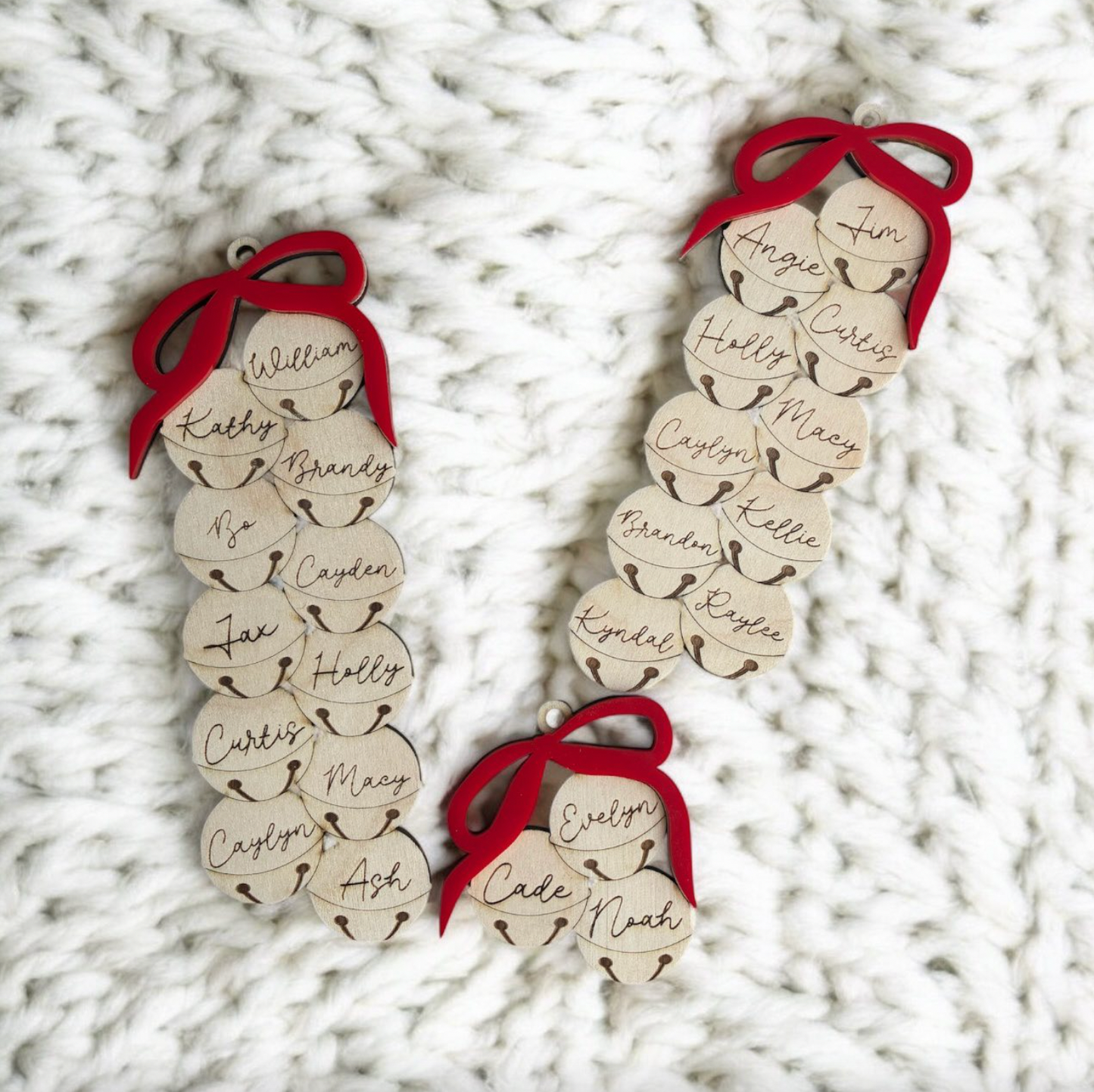 Family Christmas Bell Ornament