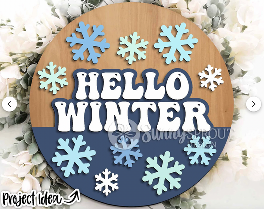Hello Winter Snowflakes