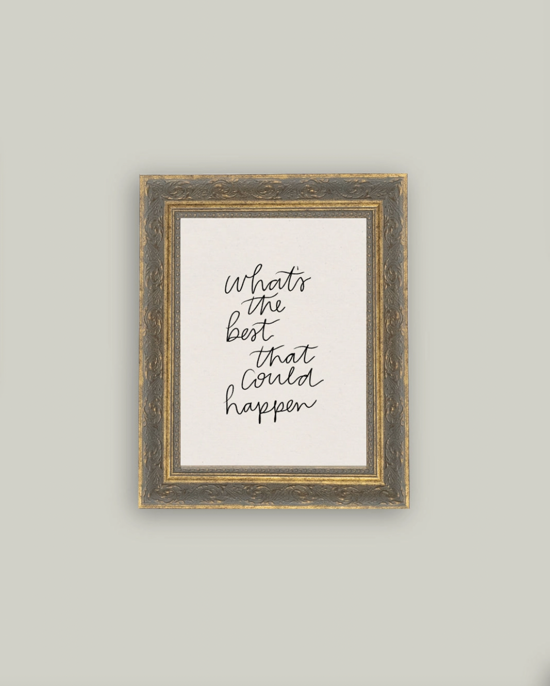 The Best That Could Happen Framed Antique Art