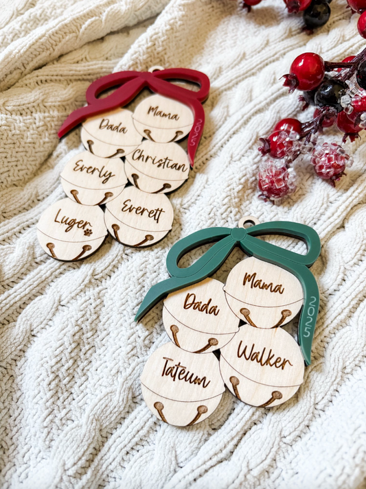 Family Christmas Bell Ornament