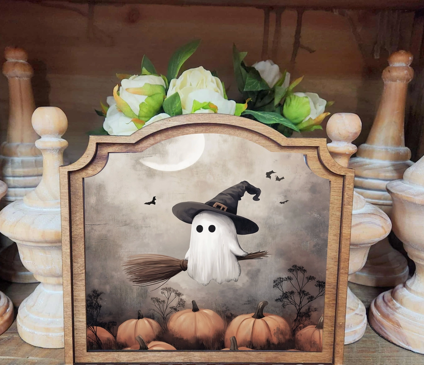 Provincial Ghostie Witch Framed Art