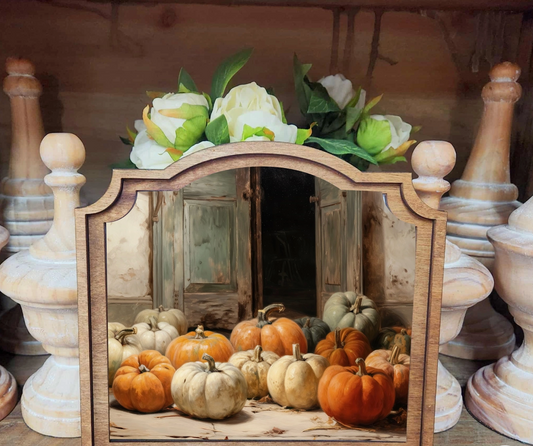 Provincial Pumpkins Door Framed Art