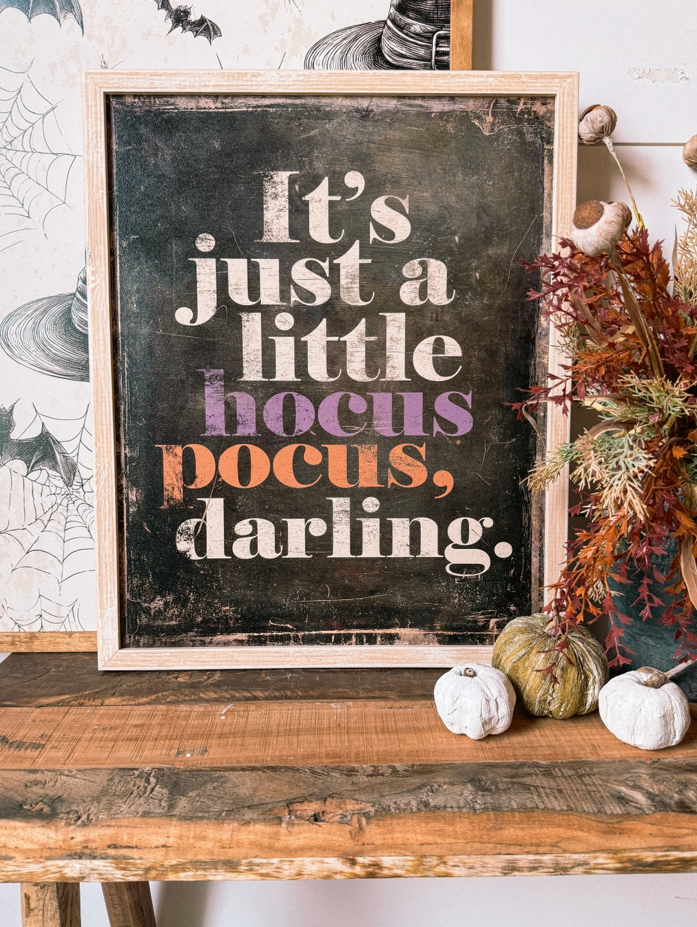 Hocus Pocus Halloween Wood Sign