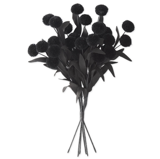 13 Inch Black Pompom Pick