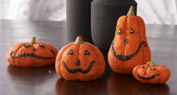 Small Halloween Pumpkins w/Faces
