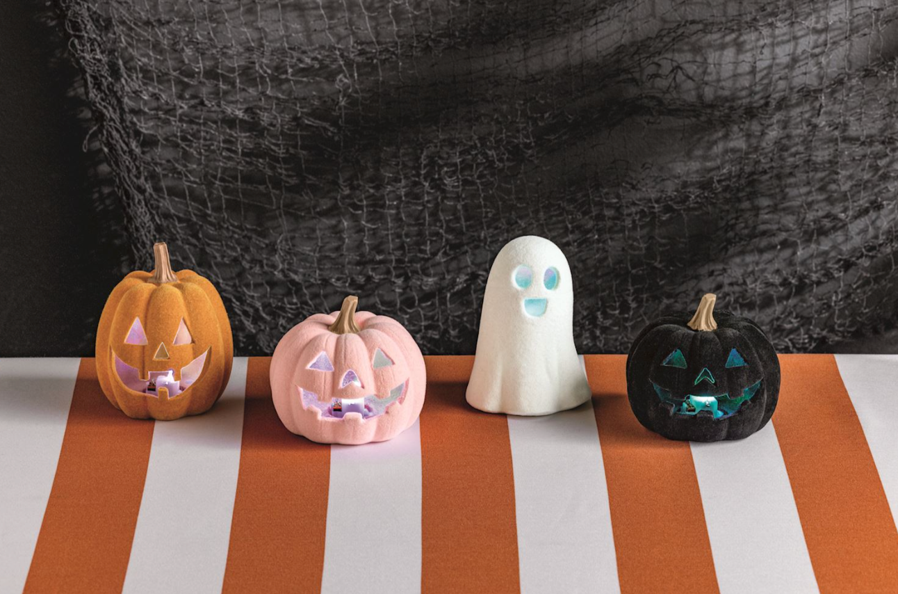 Light-Up Flocked Halloween Sitters