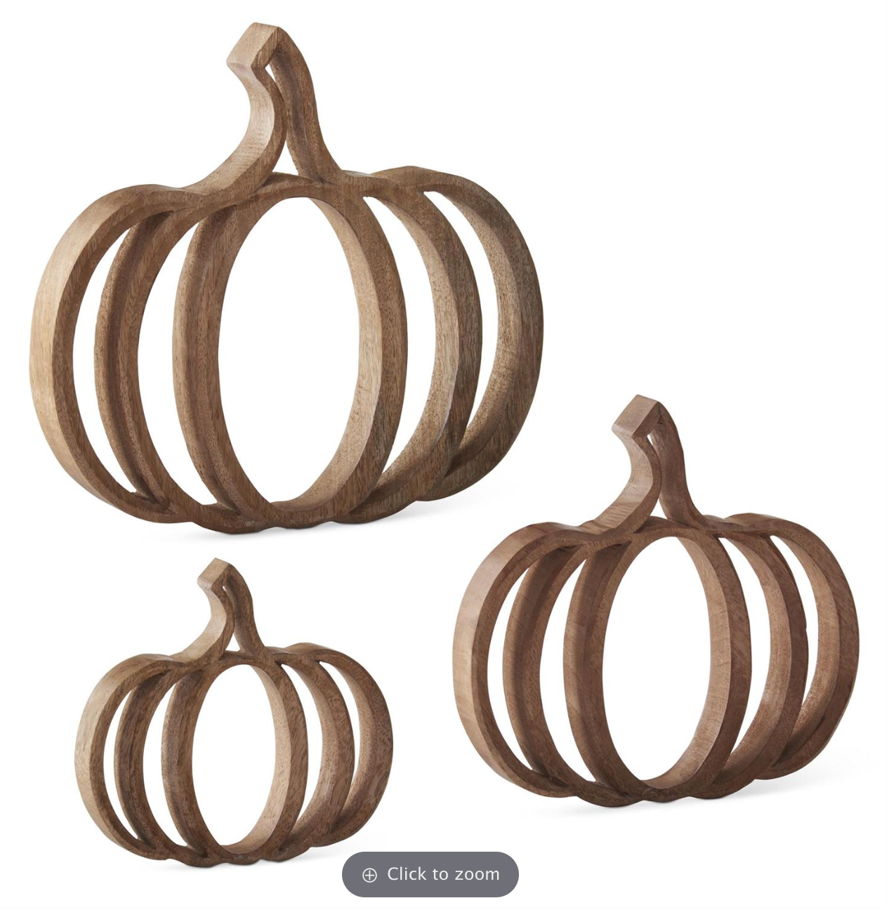 Wood Cutout Pumpkins