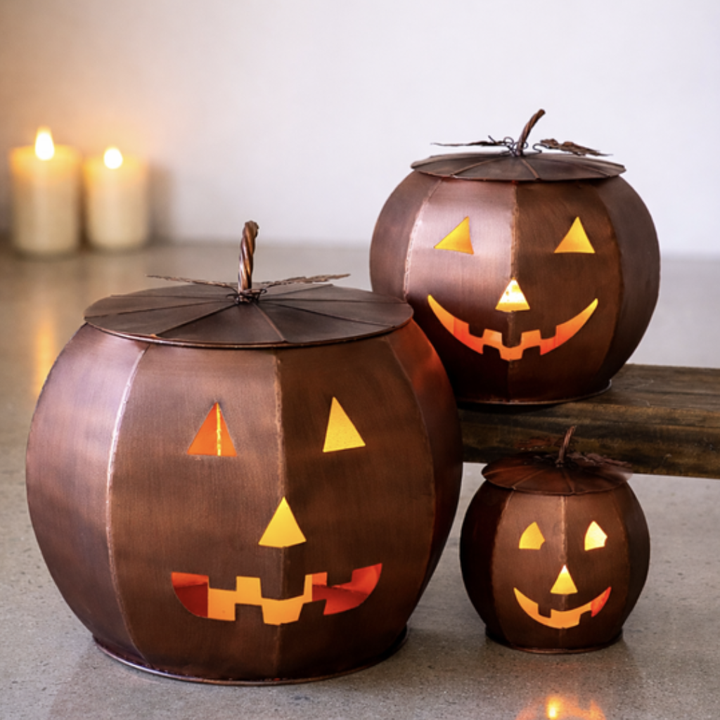 ANT. COPPER TIN PUMPKINS