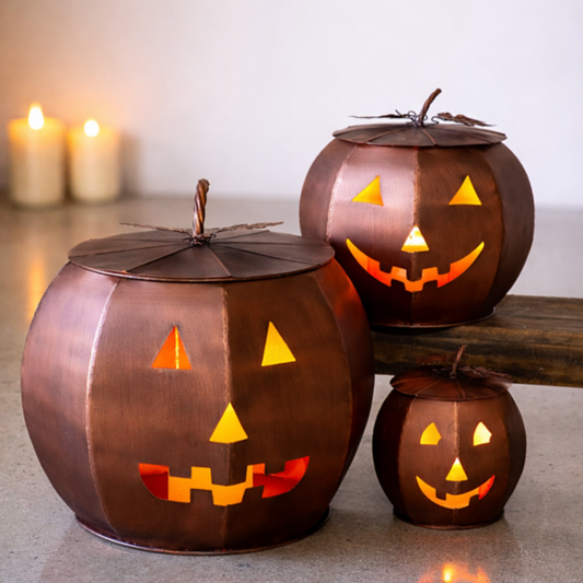 ANT. COPPER TIN PUMPKINS