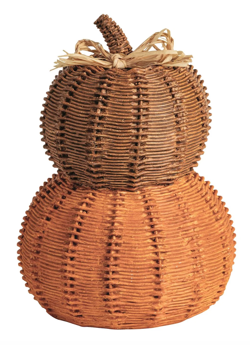 Double Woven Resin Pumpkin Stacks