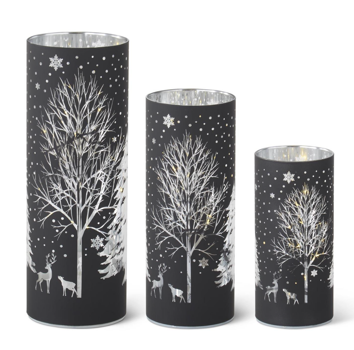 Laser Engraved Winter Scene LED