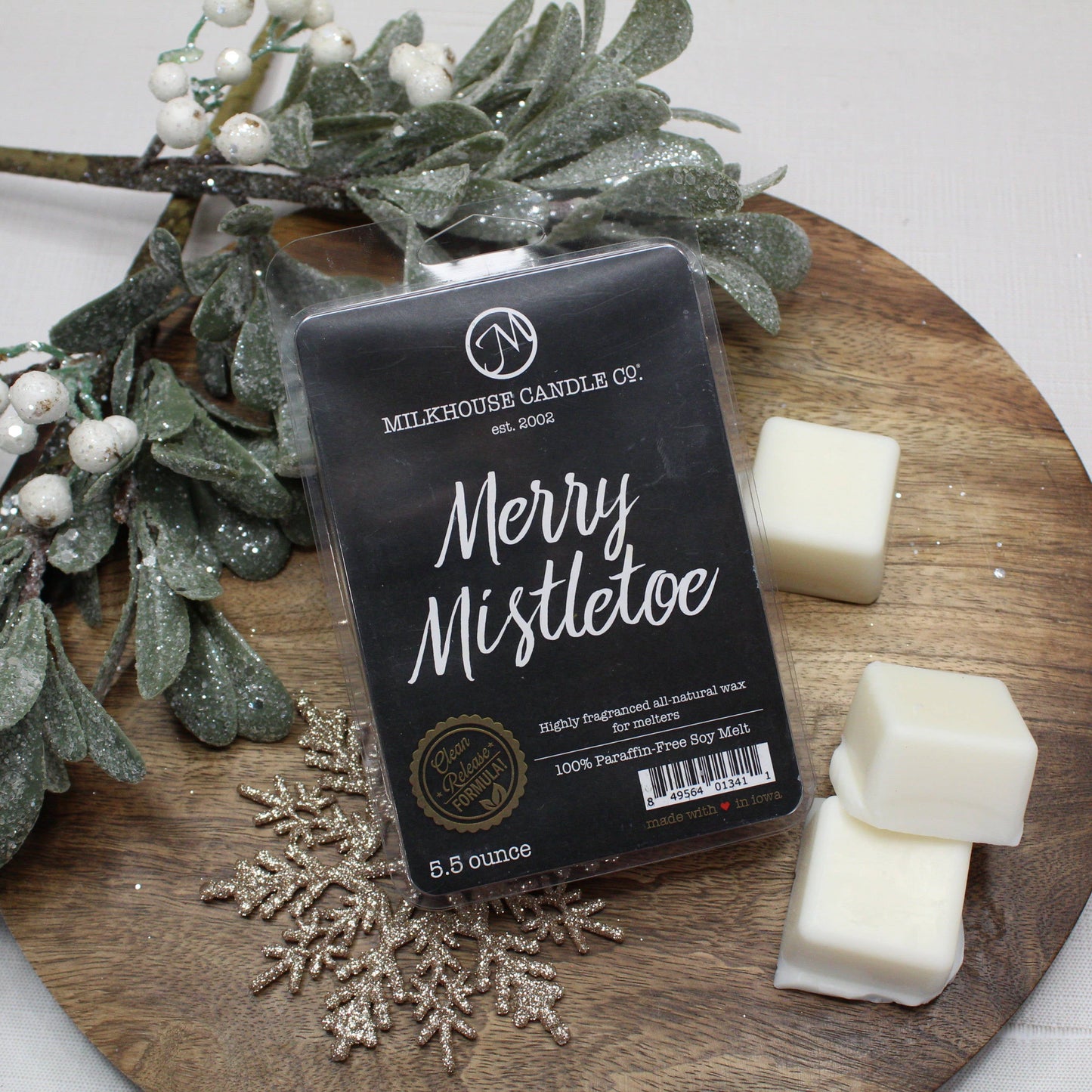 Milkhouse Candle Company - 5.5 oz Wax Melts: Merry Mistletoe