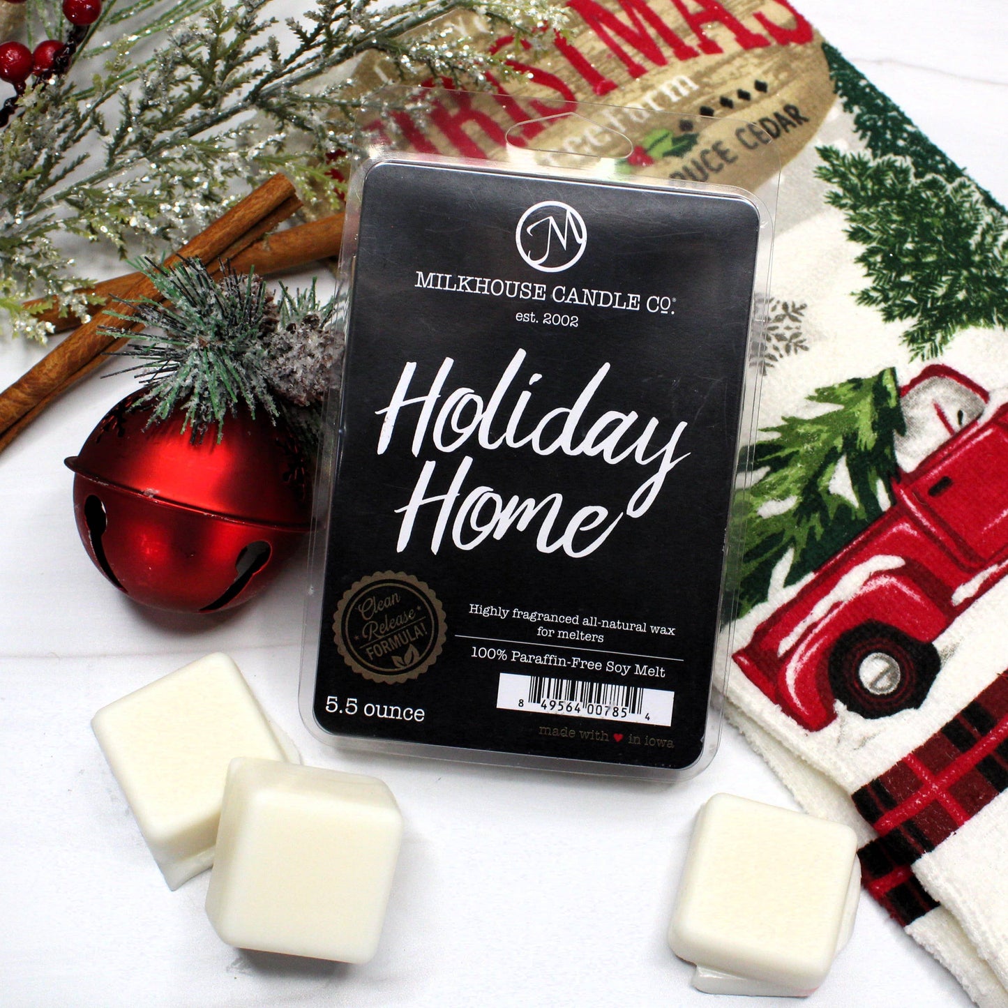 Milkhouse Candle Company - 5.5 oz Wax Melts: Holiday Home