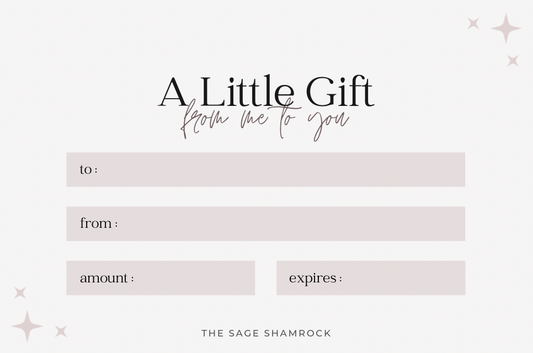 The Sage Shamrock Gift Card